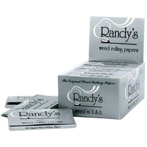 Randy’s Classic Silver 77mm Wired Rolling Papers 25 Packs-Randy's-NYC Glass