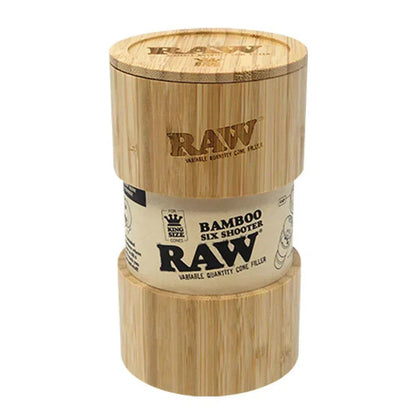 Raw Bamboo Six Shooter Variable Quantity Cone Filler - King Size-RAW-NYC Glass