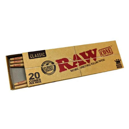 Raw Classic Cones King Size 12pk Box-RAW-NYC Glass