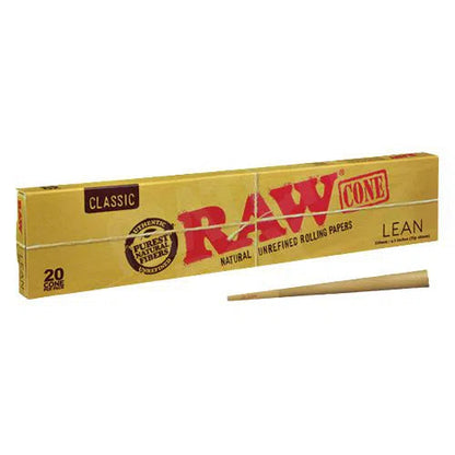 Raw Classic Lean Pre-Rolled Cones - 12pk Box-RAW-Full Box (240 Cones)-NYC Glass