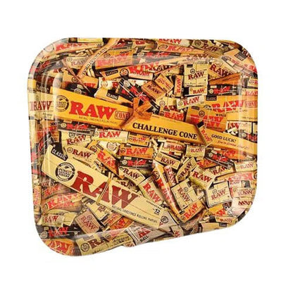 Raw Metal Rolling Tray Mini-RAW-NYC Glass