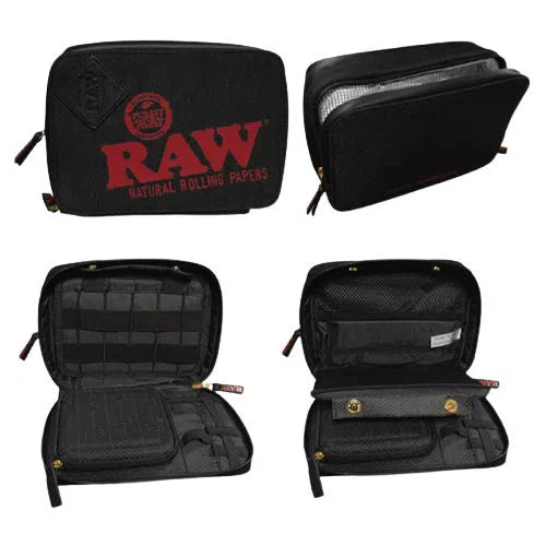 Raw Rolling Papers X Raw Trapp Kit Black with Removeable Foil Pouch-RAW-NYC Glass