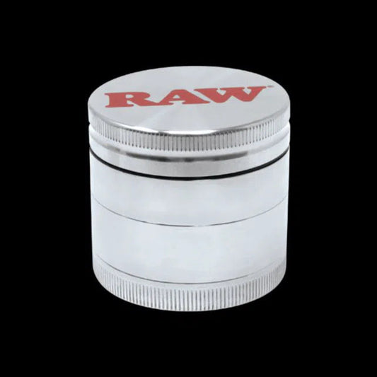 Raw Stainless Steel 4-Piece Shredder Grinder-Grinders-RAW-NYC Glass