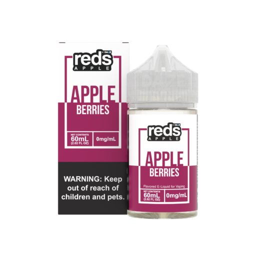Reds Apple by 7 Daze Freebase E-Juice 100mL-Reds Apple by 7 Daze-Berries-0mg-NYC GLASS 718