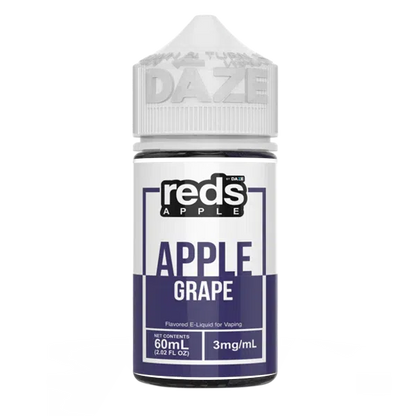 Reds Apple by 7 Daze Freebase E-Juice 100mL-Reds Apple by 7 Daze-Grape-0mg-NYC GLASS 718