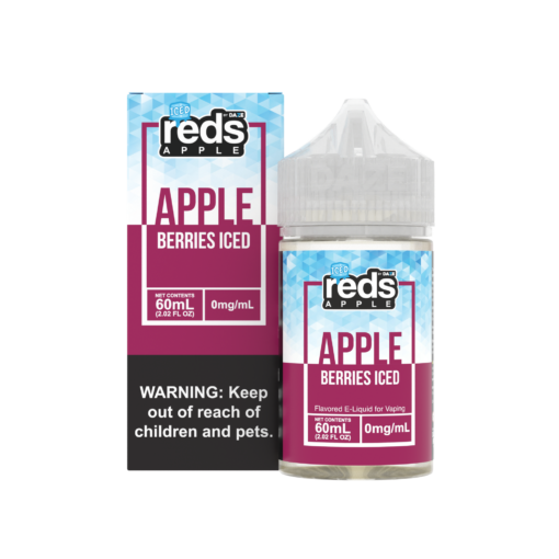 Reds Apple by 7 Daze Freebase E-Juice 100mL-Reds Apple by 7 Daze-Iced Berries-0mg-NYC GLASS 718
