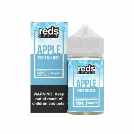 Reds Apple by 7 Daze Freebase E-Juice 100mL-Reds Apple by 7 Daze-Iced Fruit Mix-0mg-NYC GLASS 718