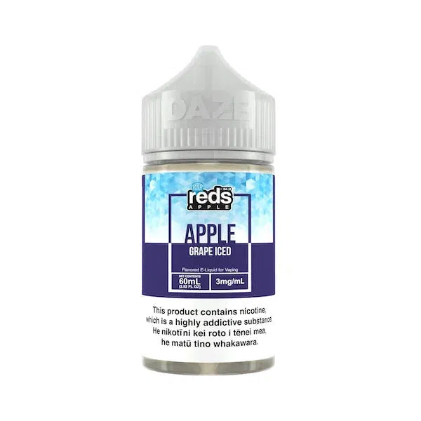 Reds Apple by 7 Daze Freebase E-Juice 100mL-Reds Apple by 7 Daze-Iced Grape-0mg-NYC GLASS 718