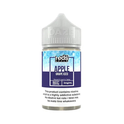 Reds Apple by 7 Daze Freebase E-Juice 100mL-Reds Apple by 7 Daze-Iced Grape-0mg-NYC GLASS 718