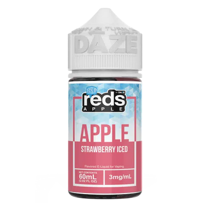 Reds Apple by 7 Daze Freebase E-Juice 100mL-Reds Apple by 7 Daze-Iced Strawberry-0mg-NYC GLASS 718