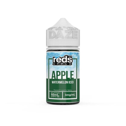 Reds Apple by 7 Daze Freebase E-Juice 100mL-Reds Apple by 7 Daze-Iced Watermelon-0mg-NYC GLASS 718