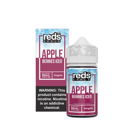 Reds Apple by 7 Daze Freebase E-Juice 100mL-Reds Apple by 7 Daze-NYC GLASS 718