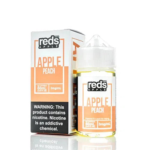 Reds Apple by 7 Daze Freebase E-Juice 100mL-Reds Apple by 7 Daze-Peach-0mg-NYC GLASS 718