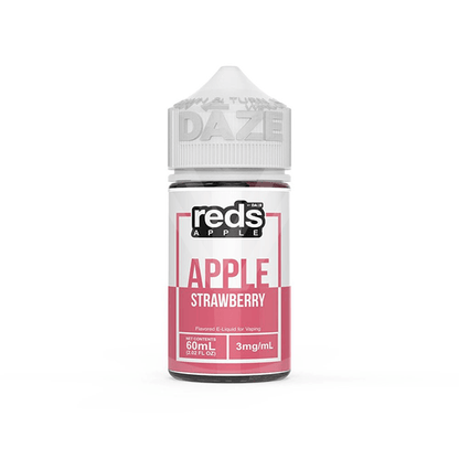 Reds Apple by 7 Daze Freebase E-Juice 100mL-Reds Apple by 7 Daze-Strawberry-0mg-NYC GLASS 718