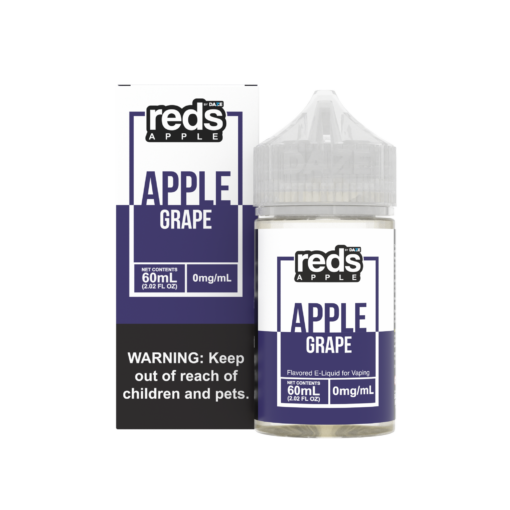 Reds Apple by 7 Daze Freebase E-Juice 60mL-Reds Apple by 7 Daze-Grape-0mg-NYC Glass