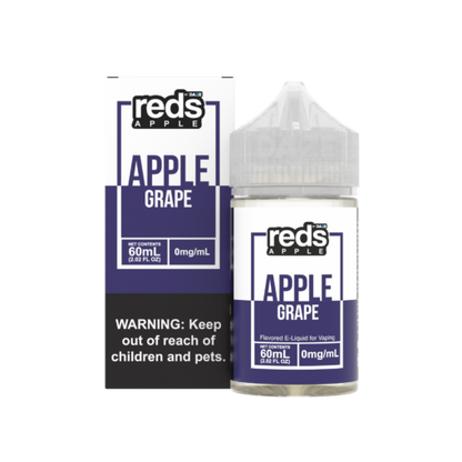 Reds Apple by 7 Daze Freebase E-Juice 60mL-Reds Apple by 7 Daze-Grape-0mg-NYC Glass