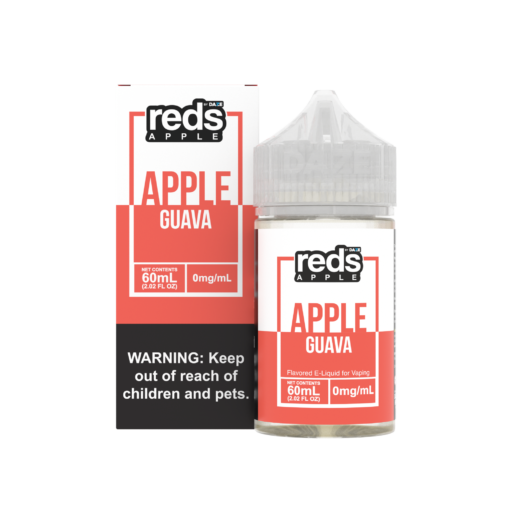 Reds Apple by 7 Daze Freebase E-Juice 60mL-Reds Apple by 7 Daze-Guava-0mg-NYC Glass