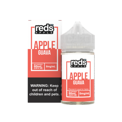 Reds Apple by 7 Daze Freebase E-Juice 60mL-Reds Apple by 7 Daze-Guava-0mg-NYC Glass