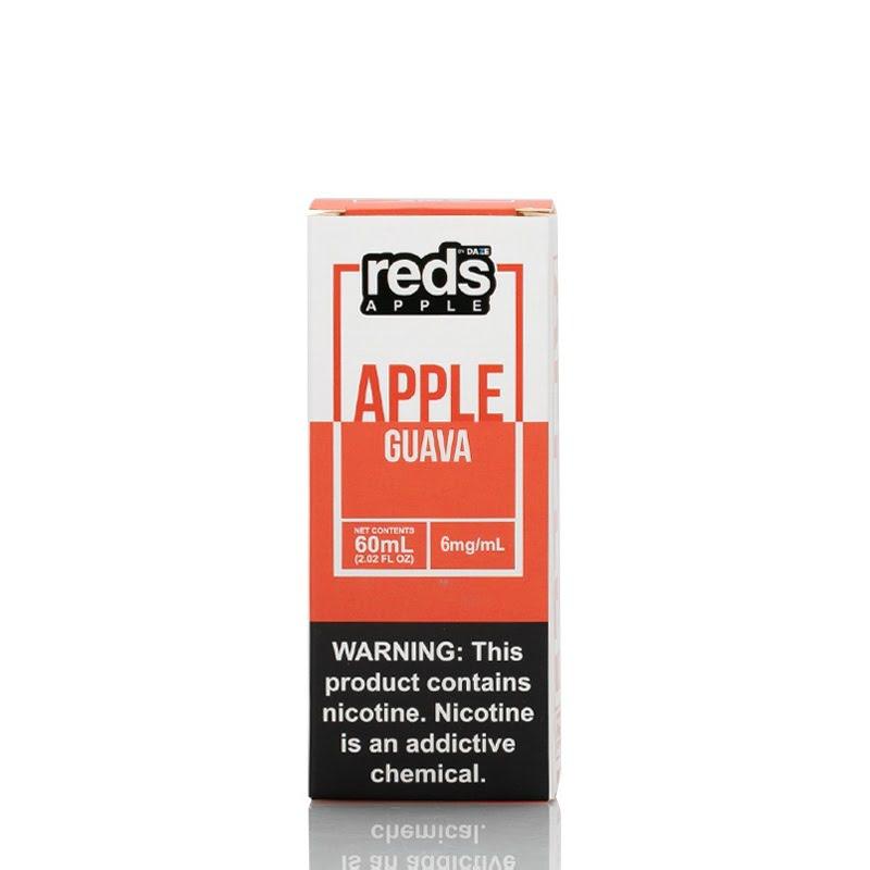 Reds Apple by 7 Daze Freebase E-Juice 60mL-Reds Apple by 7 Daze-Guava-6mg-NYC Glass