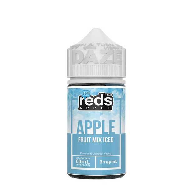 Reds Apple by 7 Daze Freebase E-Juice 60mL-Reds Apple by 7 Daze-Iced Fruit Mix-3mg-NYC Glass