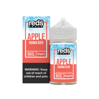 Reds Apple by 7 Daze Freebase E-Juice 60mL-Reds Apple by 7 Daze-Iced Guava-0mg-NYC Glass