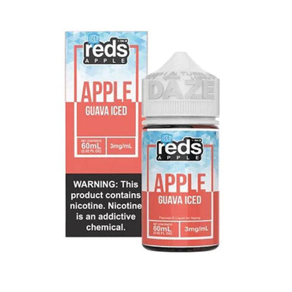 Reds Apple by 7 Daze Freebase E-Juice 60mL-Reds Apple by 7 Daze-Iced Guava-3mg-NYC Glass