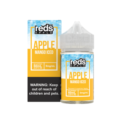 Reds Apple by 7 Daze Freebase E-Juice 60mL-Reds Apple by 7 Daze-Iced Mango-0mg-NYC Glass