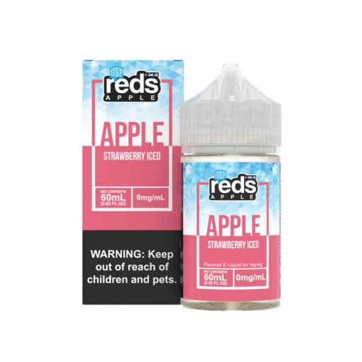 Reds Apple by 7 Daze Freebase E-Juice 60mL-Reds Apple by 7 Daze-Iced Strawberry-0mg-NYC Glass