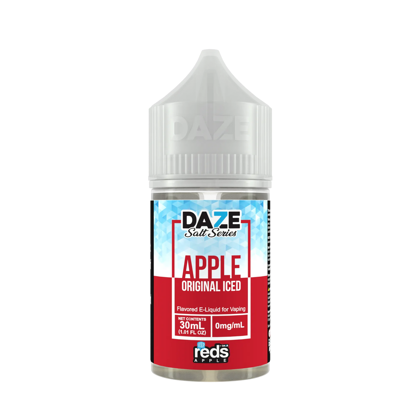 Reds Salt Nic E-Juice 30ml-Reds Apple by 7 Daze-Apple Iced-30mg-NYC Glass