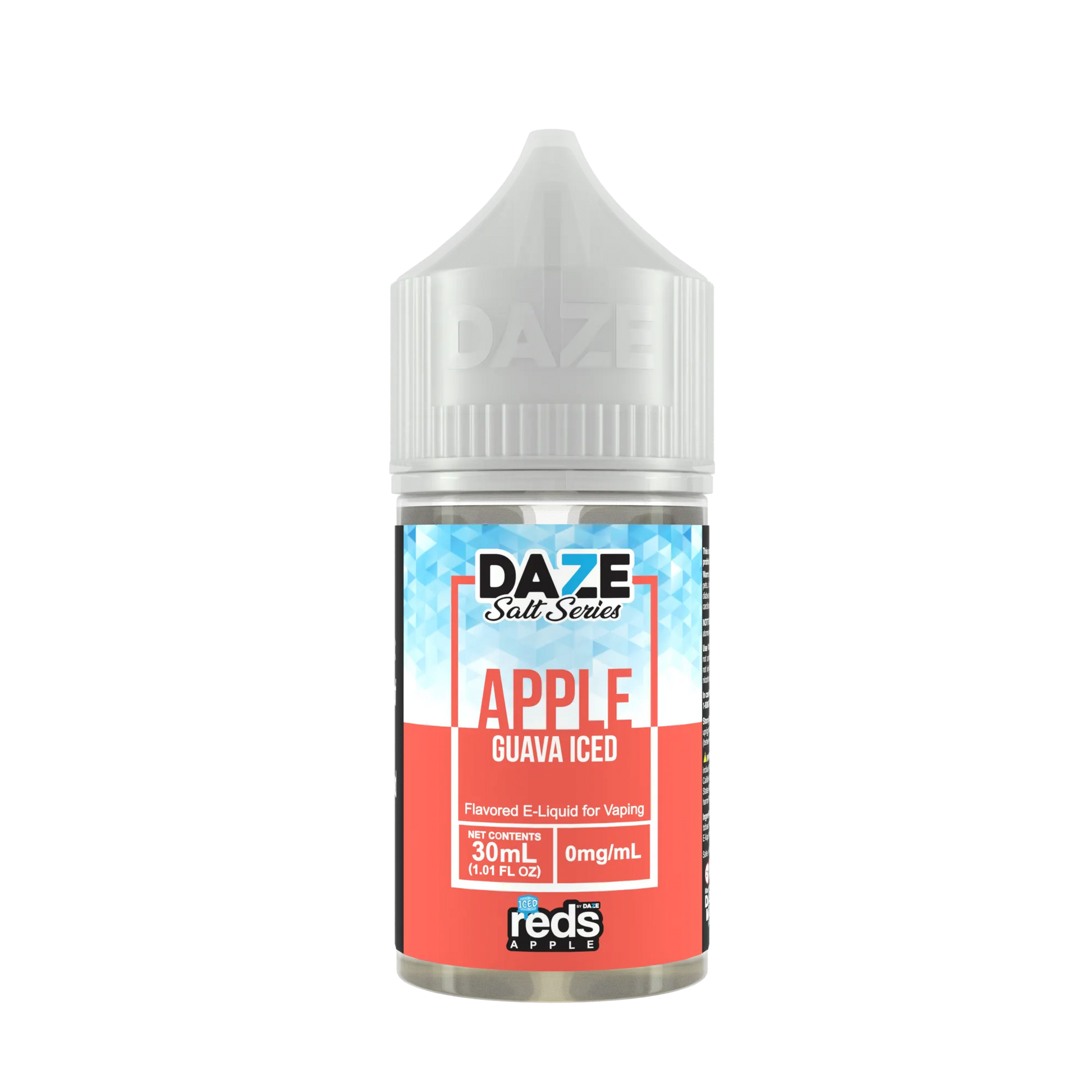 Reds Salt Nic E-Juice 30ml-Reds Apple by 7 Daze-Guava Apple Iced-30mg-NYC Glass