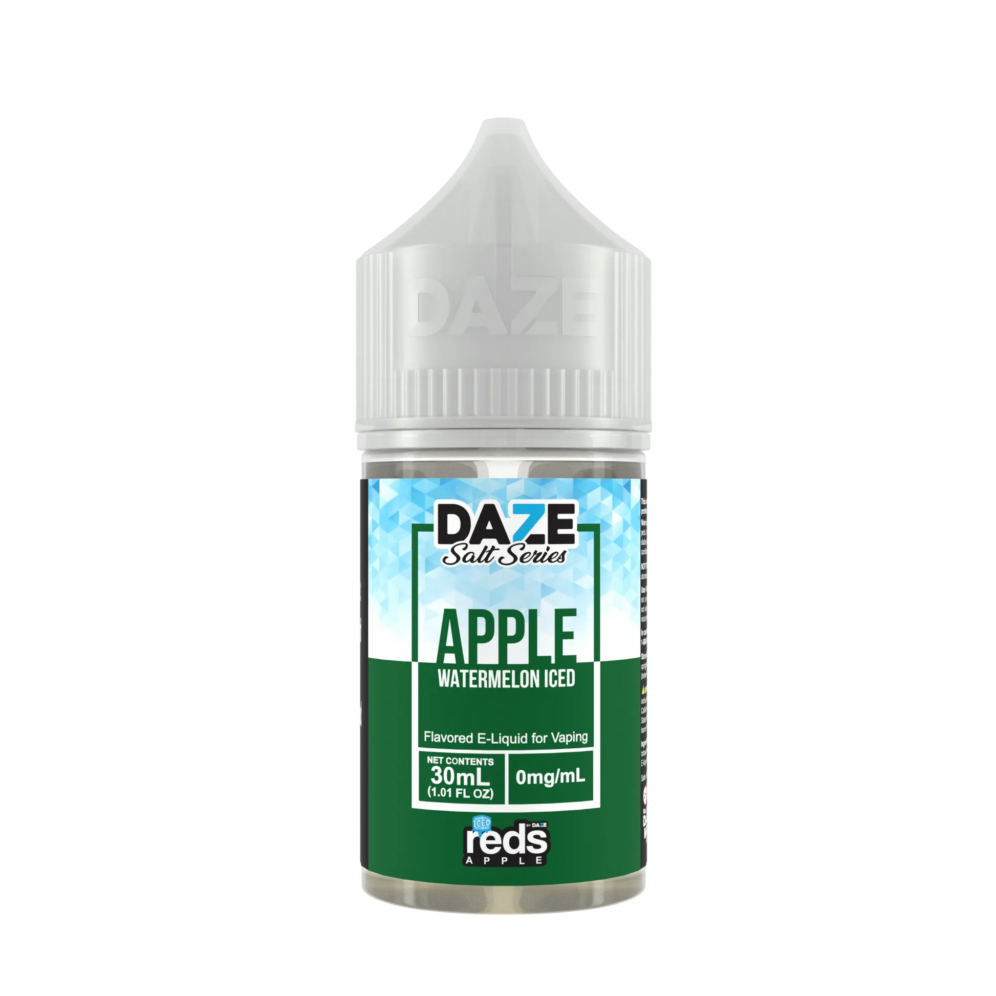 Reds Salt Nic E-Juice 30ml-Reds Apple by 7 Daze-Watermelon Apple Iced-30mg-NYC Glass