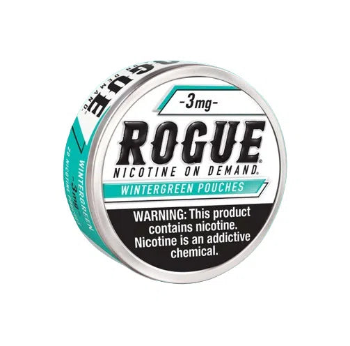 Rogue 3mg Nicotine Pouches 5pk-Rogue-Wintergreen 5pk-NYC Glass