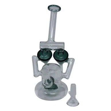 SCI-FI Dual Recycler Beaker Water Pipe-Sci Fi-NYC Glass