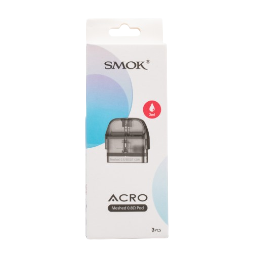 SMOK Acro Replacement Pods-SMOK-Mesh 0.8ohm 3pk-NYC Glass