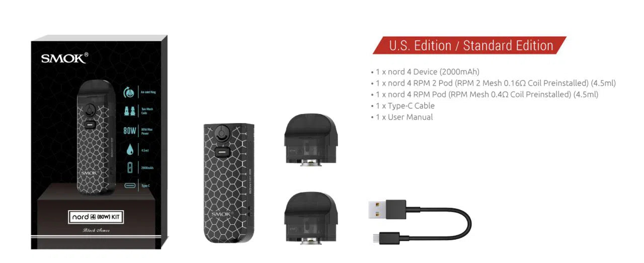 SMOK Nord 4 Pod System Kit-SMOK-NYC GLASS 718
