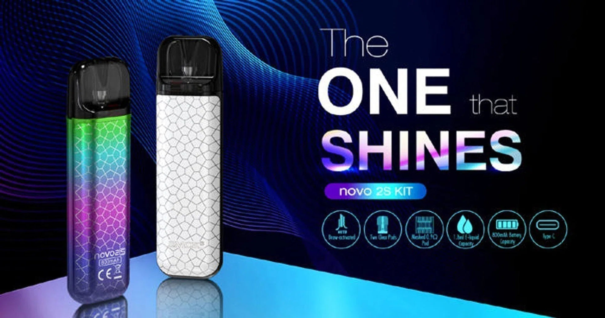 SMOK Novo 2S Pod System Kit NYC GLASS 718 SMOK Novo 2S Pod System Kit NYC GLASS 718