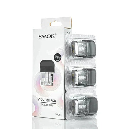 SMOK Novo X Replacement Pods-SMOK-DC 0.8 MTL Pods 3pk-NYC Glass