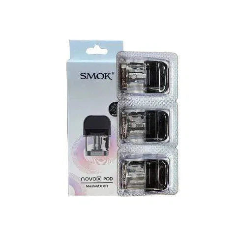 SMOK Novo X Replacement Pods-SMOK-Mesh 0.8 Pods 3pk-NYC Glass