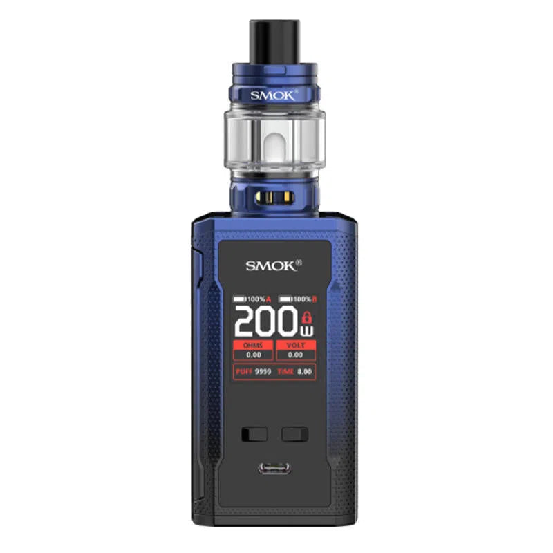 SMOK R-Kiss 2 200W Mod Starter Kit-SMOK-Black Blue-NYC Glass