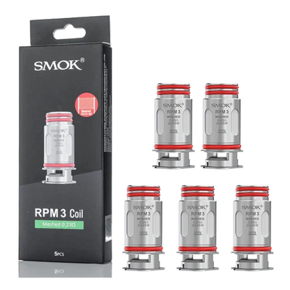 SMOK RPM 3 Replacement Coils 5pk-SMOK-Mesh 0.23ohm Coil 5pk-NYC Glass