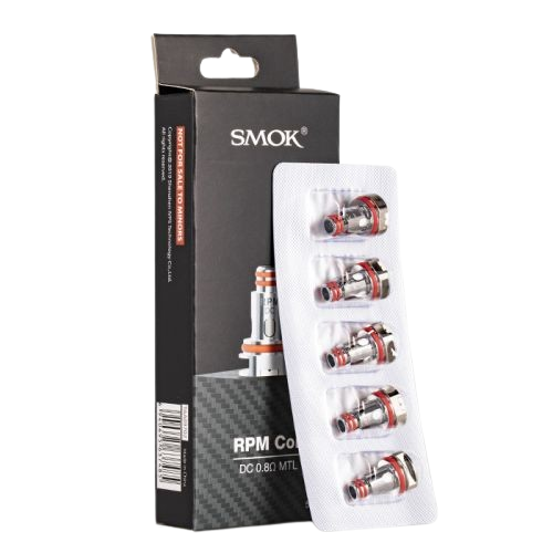 SMOK RPM Replacement Coils 5pk-SMOK-MTL DC 0.8ohm 5pk-NYC Glass