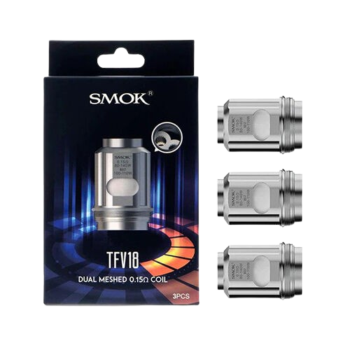 SMOK TFV18 Replacement Coils-Replacement Coils-SMOK-Dual Meshed 0.15ohm 3pk-NYC Glass