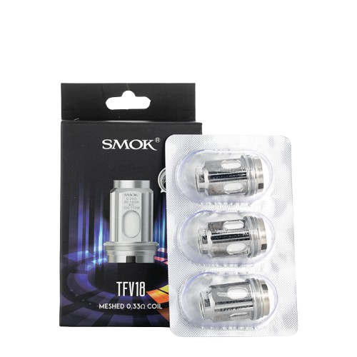 SMOK TFV18 Replacement Coils-Replacement Coils-SMOK-Meshed 0.33ohm 3pk-NYC Glass