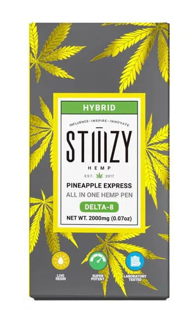 STIIIZY Delta 8 2g Disposable-Stiiizy-Pineapple Express (Hybrid)-NYC Glass