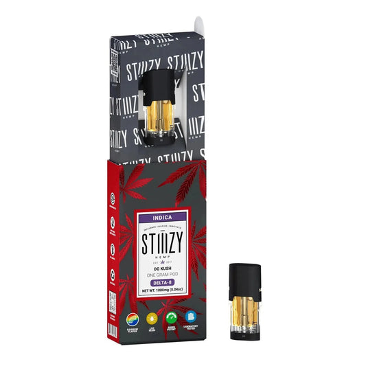 STIIIZY Delta 8 Replacement Pods 1g-Stiiizy-OG Kush (Indica)-NYC Glass