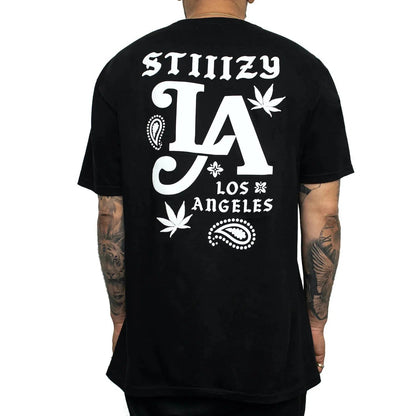 STIIIZY Rep LA Men’s T-Shirt - Black-Stiiizy-NYC Glass