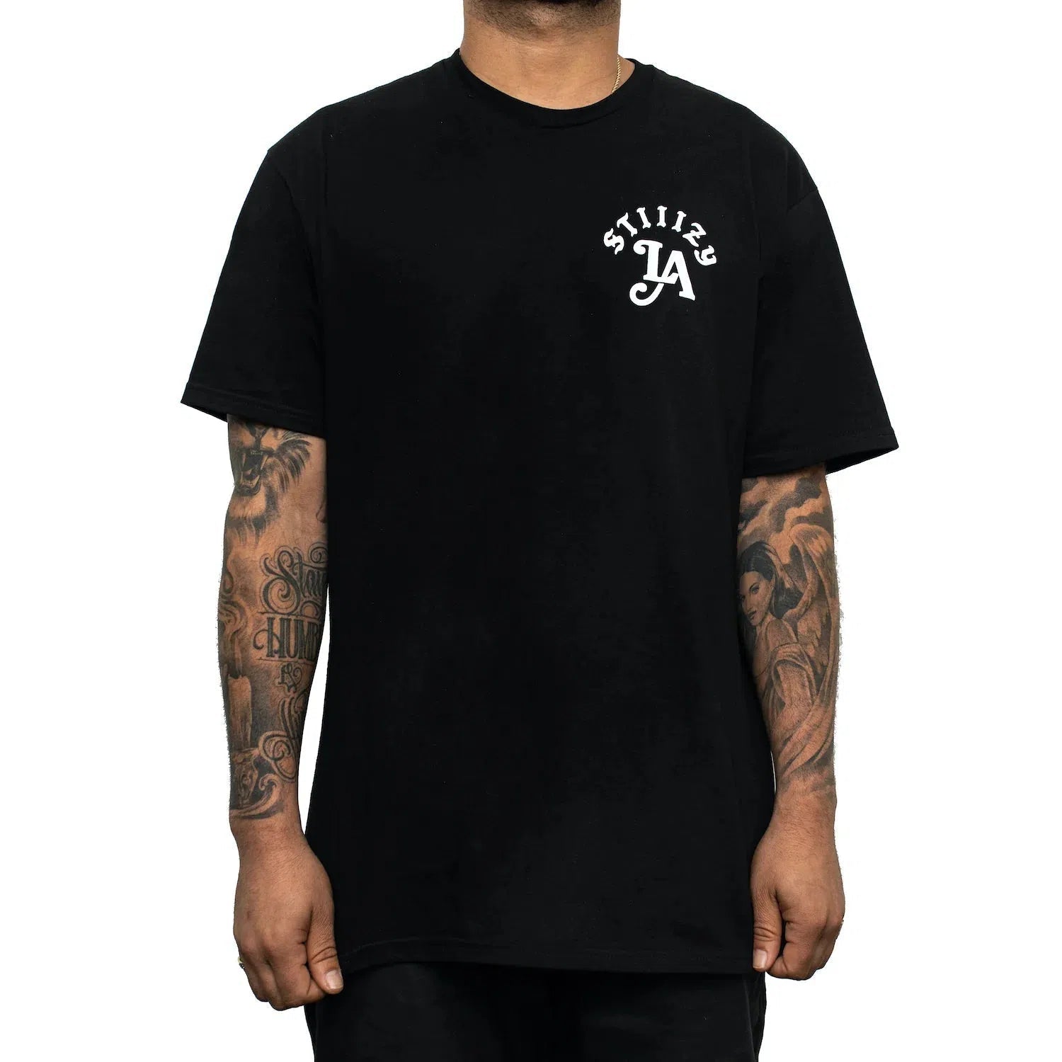 STIIIZY Rep LA Men’s T-Shirt - Black-Stiiizy-Small-NYC Glass