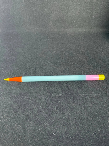 Sherbet UV Glass Pencil - Collectors Items-Sherbet-Light Blue (red/Yellow tip) pink ylw eraser-NYC Glass