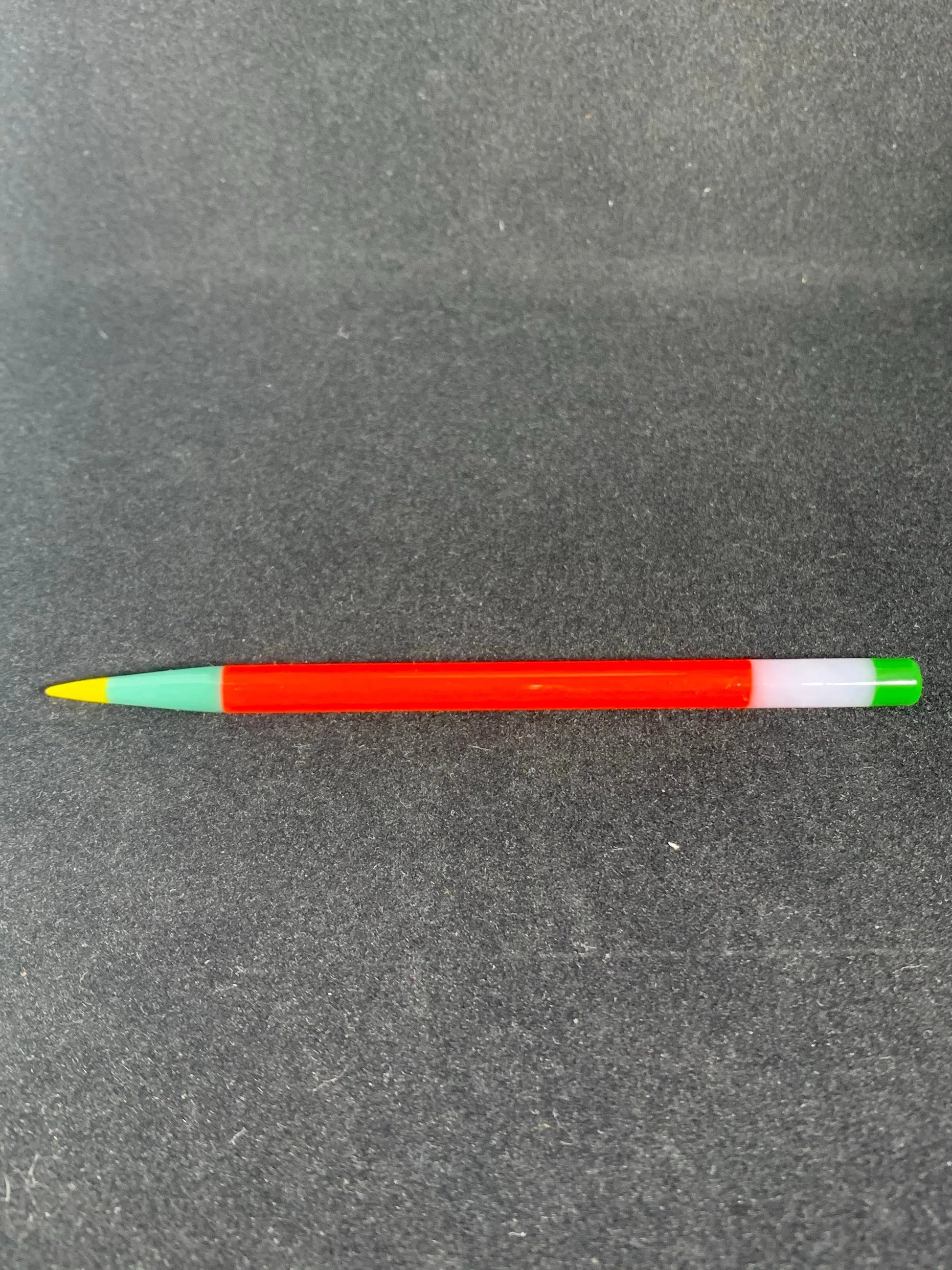 Sherbet UV Glass Pencil - Collectors Items-Sherbet-Red (light blue /yellow tip) Grn eraser-NYC Glass