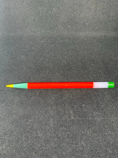 Sherbet UV Glass Pencil - Collectors Items-Sherbet-Red (light blue /yellow tip) Grn eraser-NYC Glass